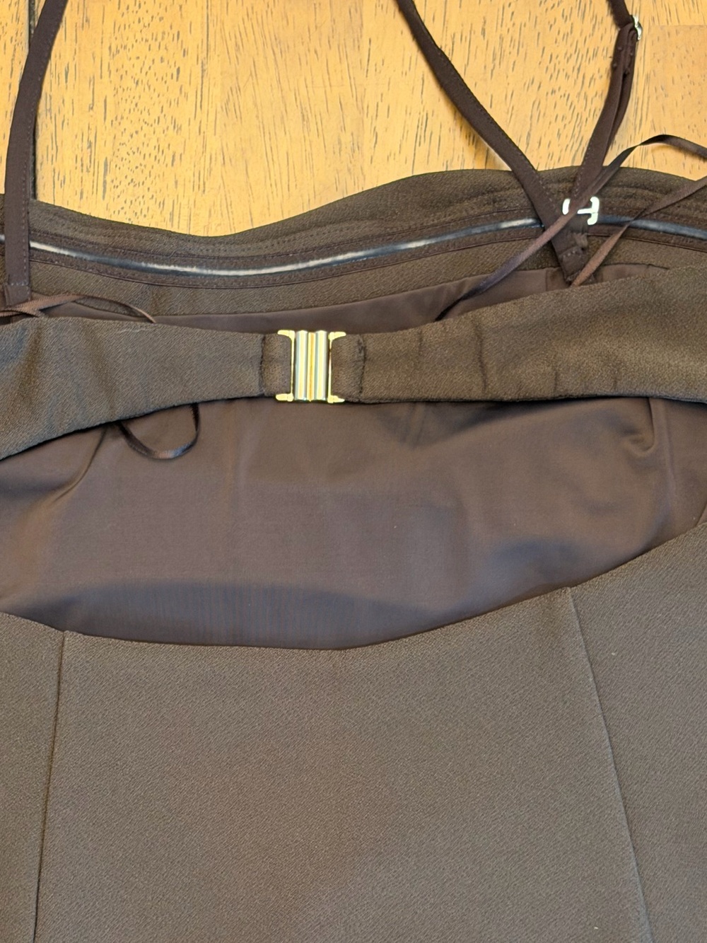 Abercrombie & Fitch Brown Cowl Neck Draped Cami Top Size M - Picture 5 of 14